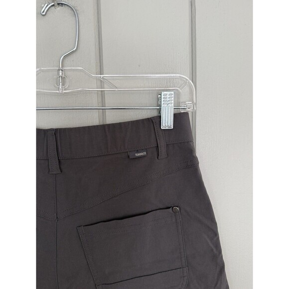 Toad & Co Rover High Rise Button Fly Shorts 4 Gray Stretch Pockets Hiking - Picture 4 of 9